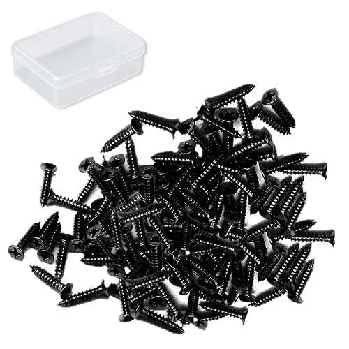 OON 접시머리 탄소강 니켈 도금 십자 나사 블랙 530p, 1개 5,900원