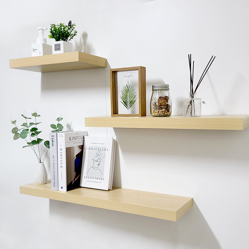 미니멀로직 무지주 벽선반 벽걸이 무지주선반, 월넛, 1단 13,000원