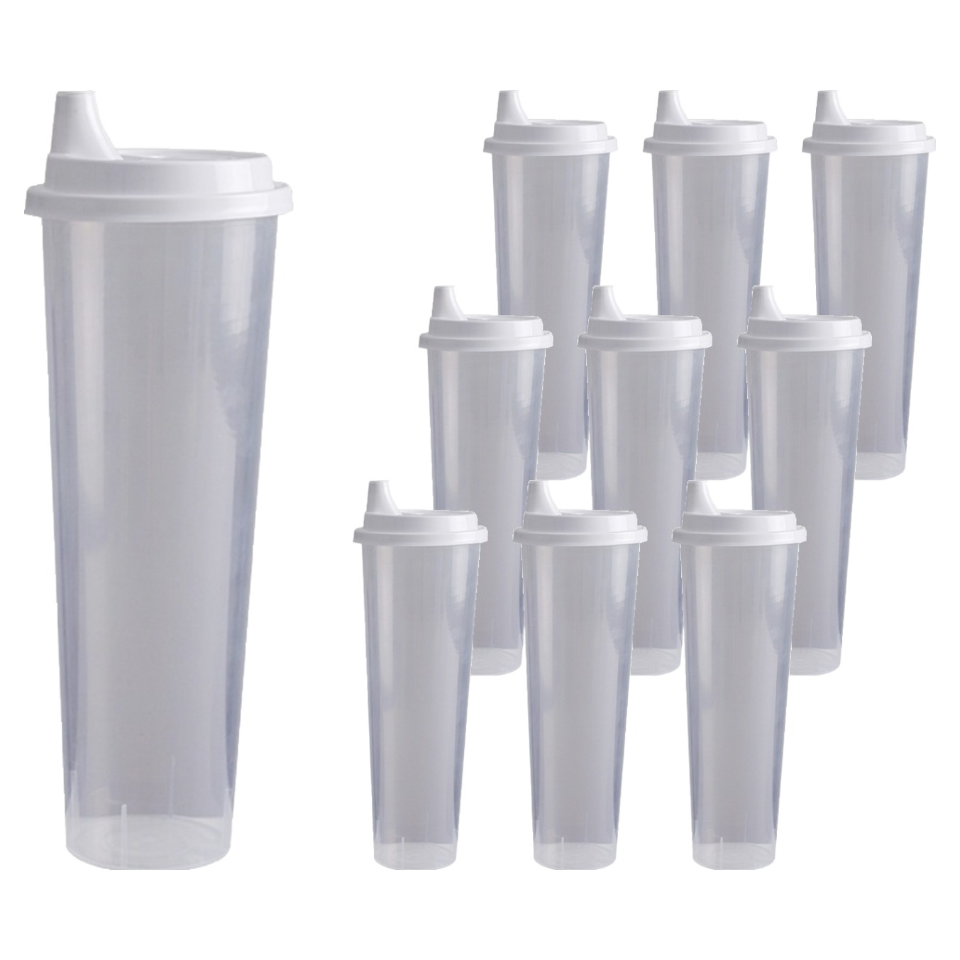 바나나빌딩 일상곳곳 다회용 밀폐용기 물컵, 10개, 1L 7,700원