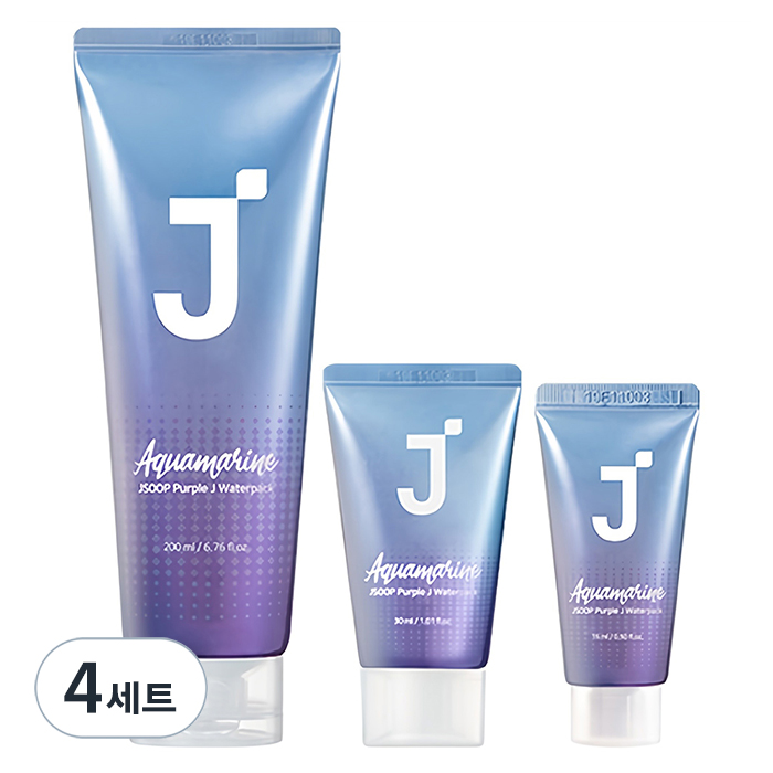 제이숲 퍼플제이 아쿠아마린 노워시 헤어팩 트리트먼트 200ml+30ml+15ml 79,600원