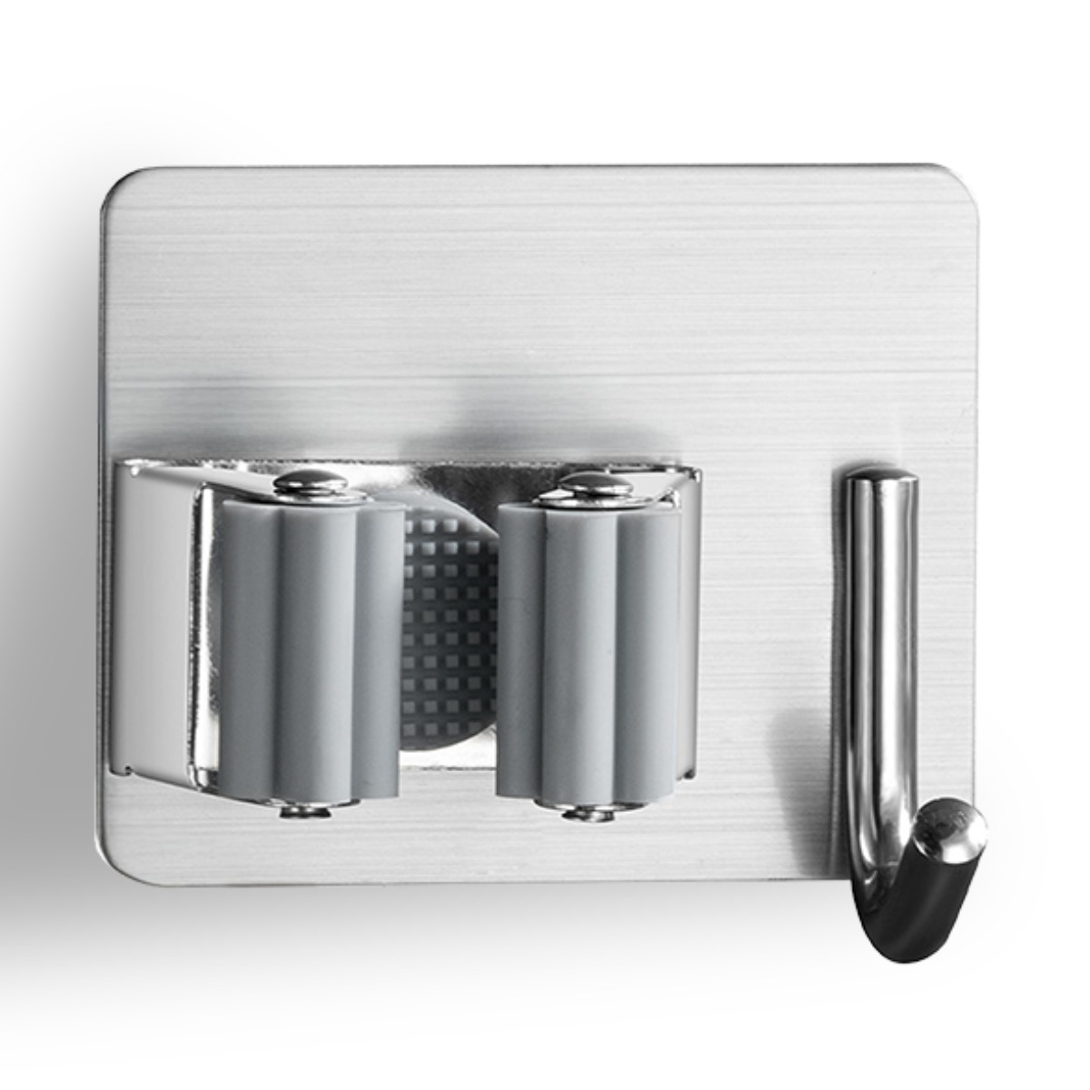 밀대걸이 고리형 스틱홀더 무타공 접착식, 1개, 고리형 실버 7,900원