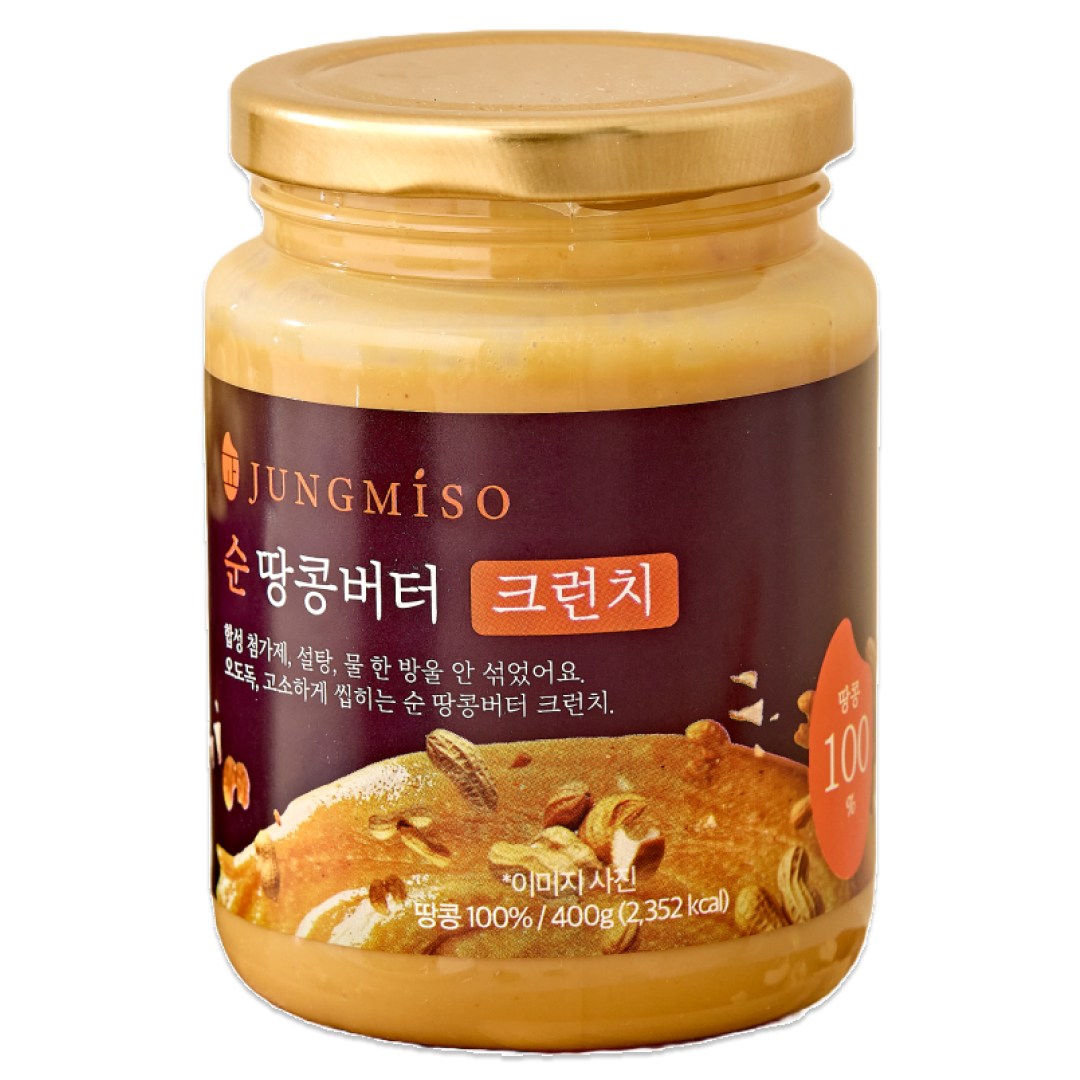정미소 100% 순 땅콩버터 크런치, 1개, 400g 16,900원