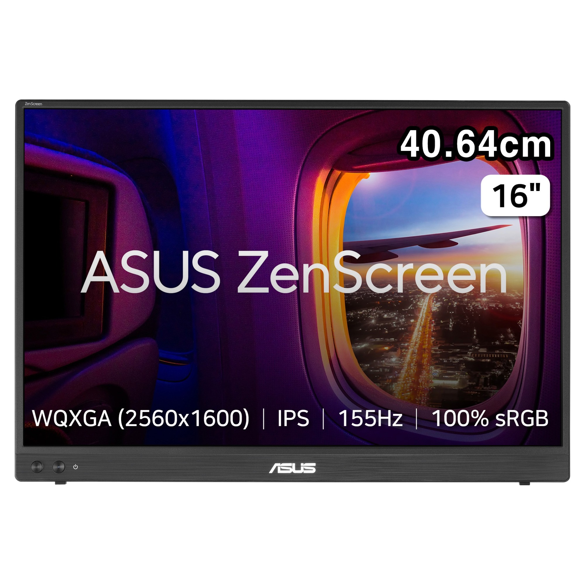 에이수스 WQXGA ZenScreen 휴대용 포터블 모니터 IPS 16:10 155Hz 5ms 400cd sRGB 100% 0.9kg, 40.64cm, MB16NCG 299,000원