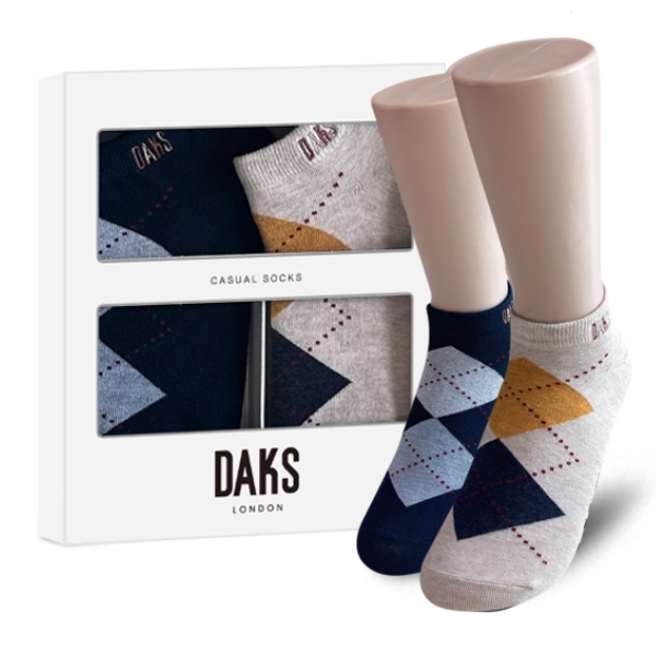 닥스(시즌잡화) [닥스양말] 숙녀 2족세트 스니커즈 미니하트 22914 7,700원