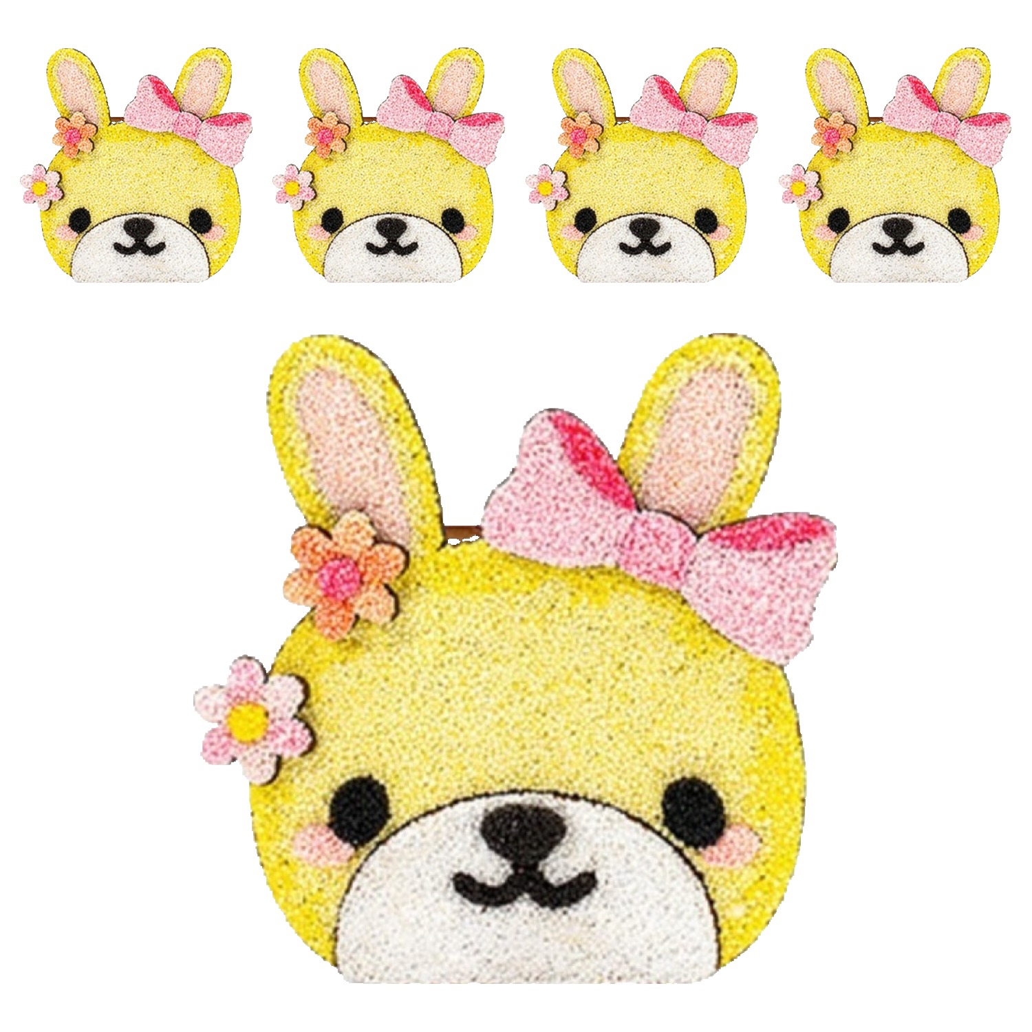 민화샵 동물 연필 꽂이 칼라폼 만들기 UDPCL0132, 토끼, 5개 15,500원