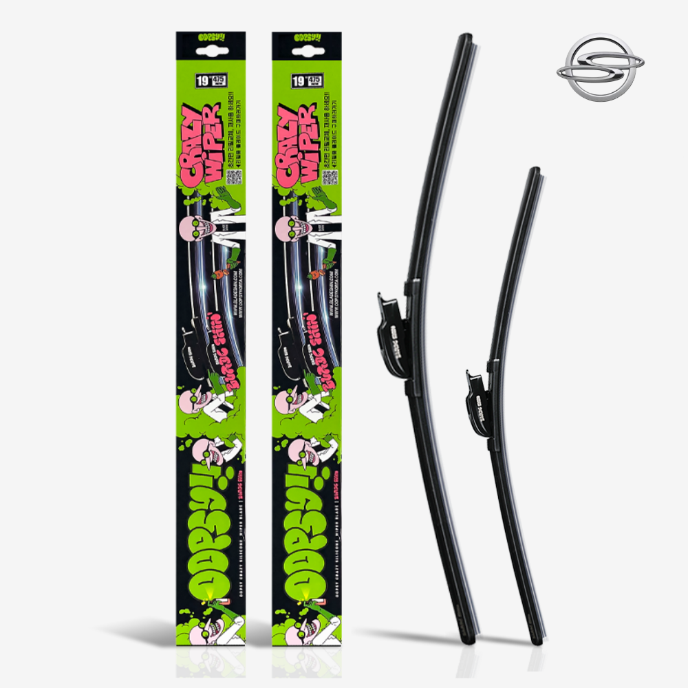 쌍용 KGM 웁시 발수코팅 실리콘 플랫 와이퍼 간편날교체 운전석 조수석 세트 42,900원