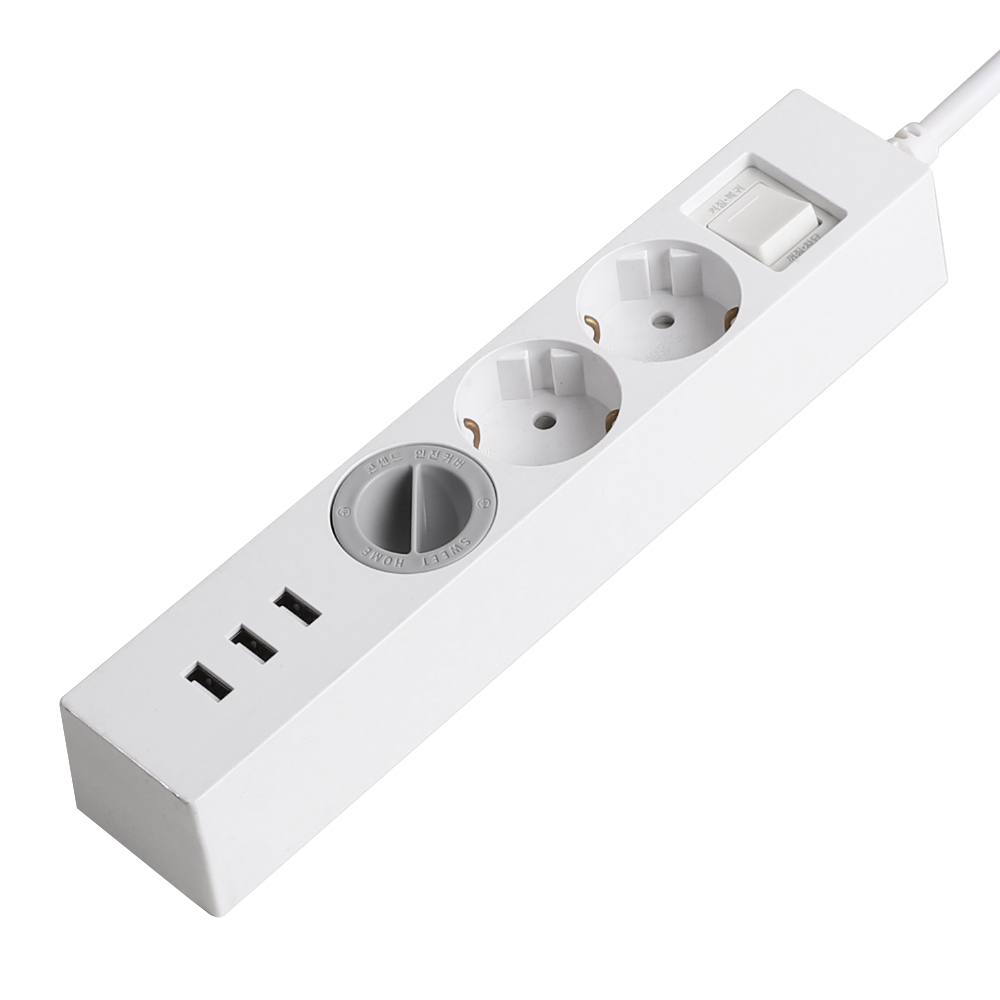 스윗홈 국산 USB 3포트 과부하차단 멀티탭 3구 + 안전커버 1p 세트, 1.5m, 혼합색상, 1개 26,300원
