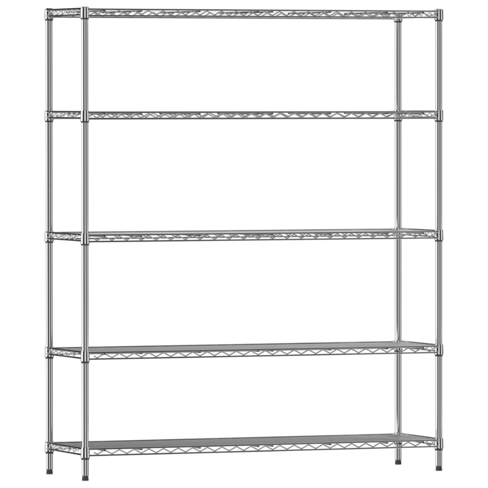 코랙코리아 25파이 기둥 튼튼한 강철 메탈선반 3 4 5 단, 실버, 5단 159,000원