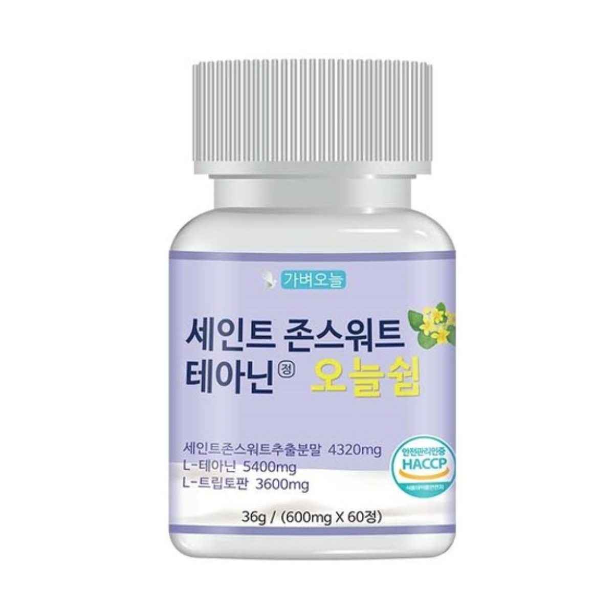 가벼오늘 세인트존스워트 L테아닌 오늘 쉼 600mg 101,690원