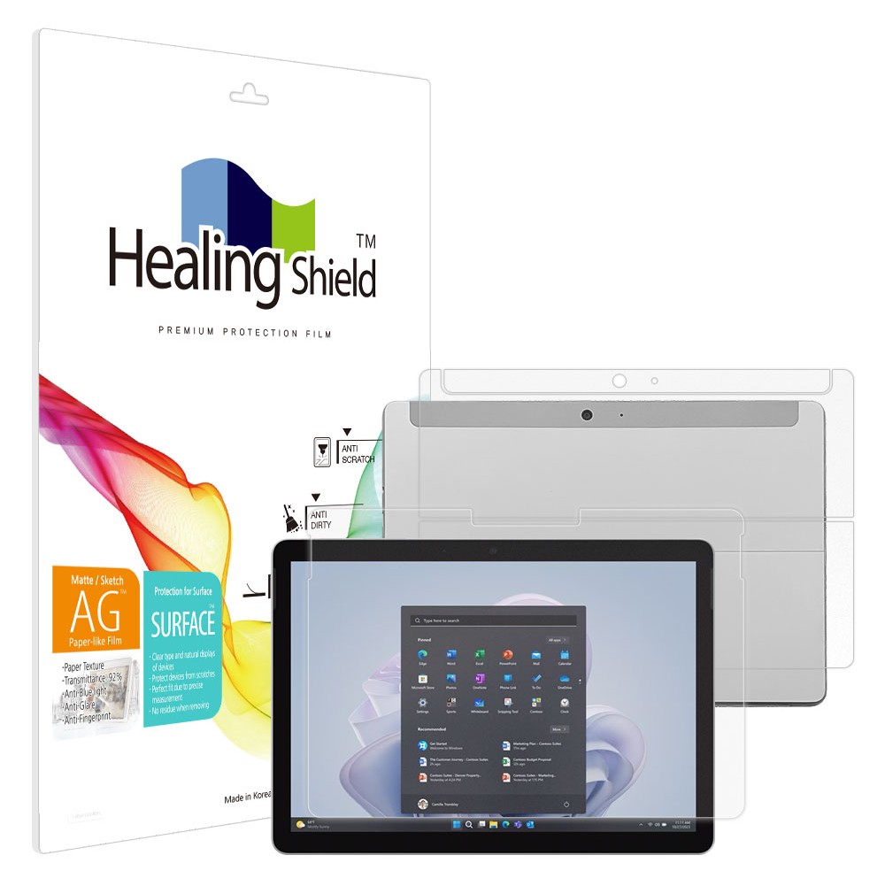 힐링쉴드 종이질감 블루라이트차단 태블릿PC 액정보호필름 2종 세트 17,950원