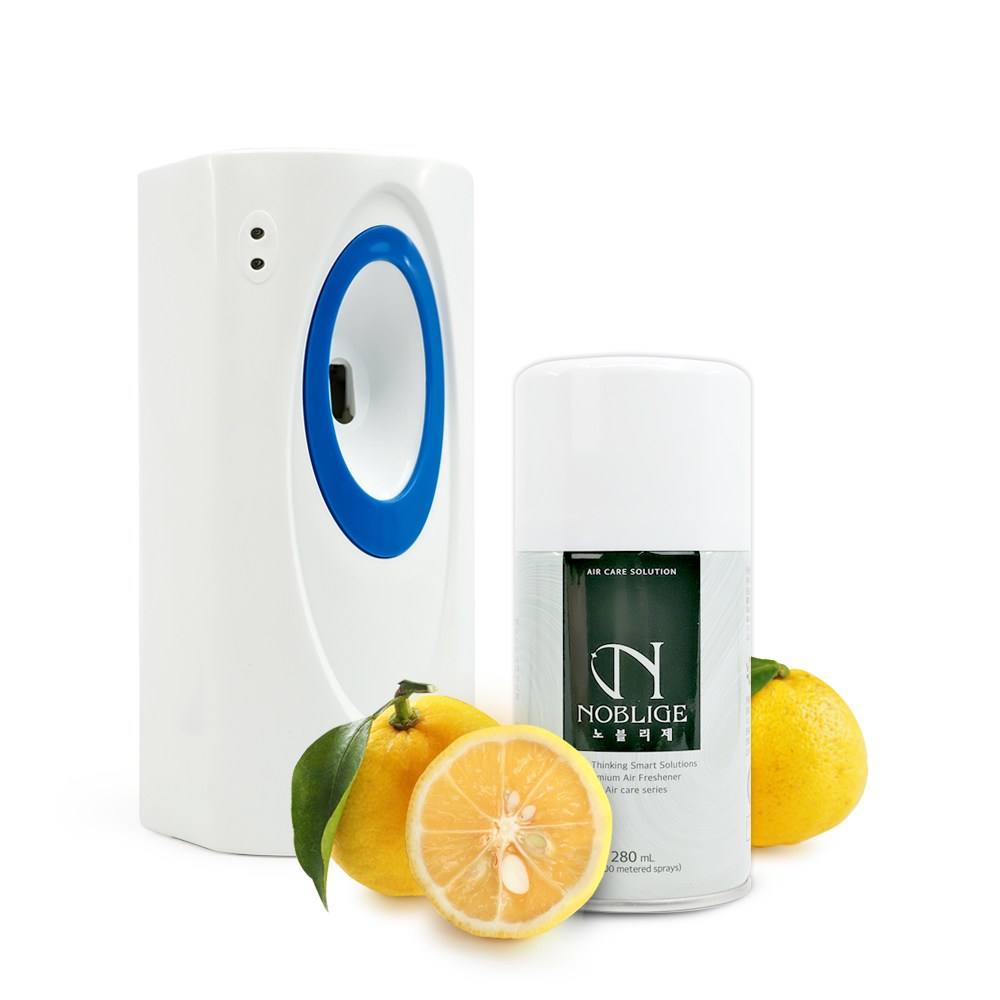 Kimspp 프리미엄 노블리제 방향제(유자향)+자동분사기+건전지 고급 아로마캔향 실내 공간 화장실방향제 청향제 탈취제 13,800원