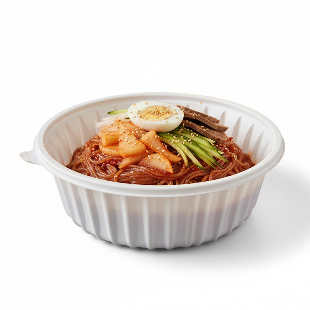 [세트]국내생산 195파이 면용기 1050ml(소)용기+뚜껑 50세트/전자레인지가능/짜장면 칼국수용기, 1개, 50세트 27,000원