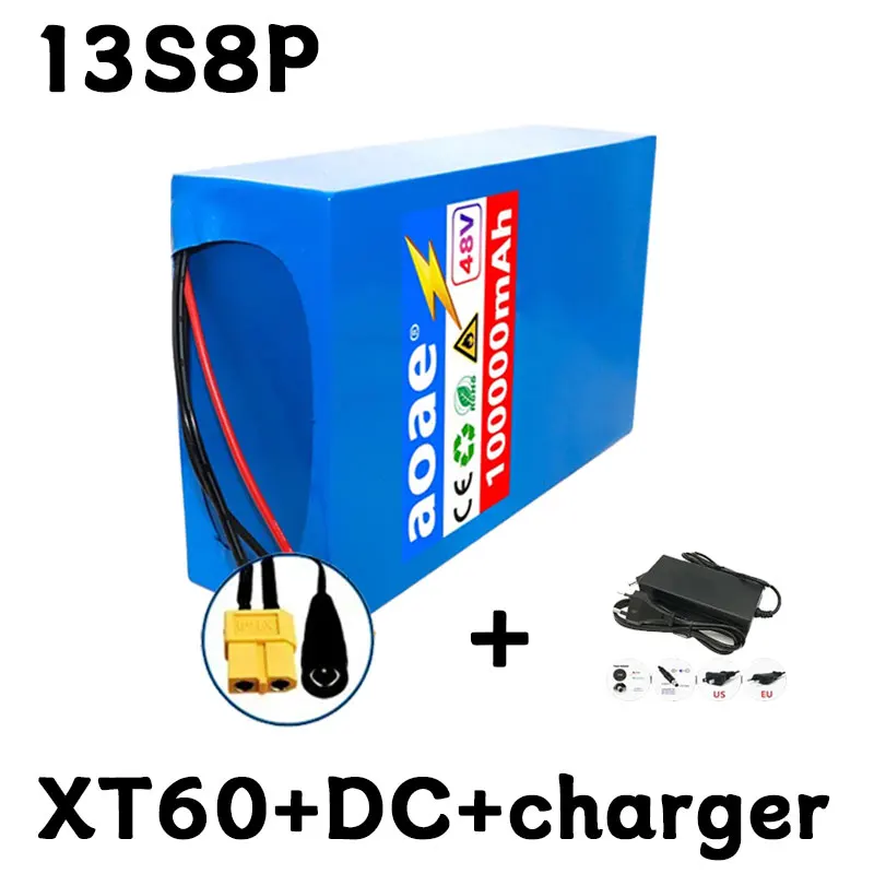 100% 새 원본 48V 50ah 13s8p 리튬 배터리 팩 48v 100000mAh 2000W Citycoco 전동 스쿠터 내장 50A BMS 346,200원