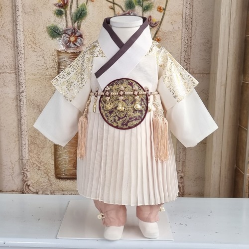 남아한복 금박 아이보리 철릭 아동 아기 백일 돌 한복 NA188H 93,500원