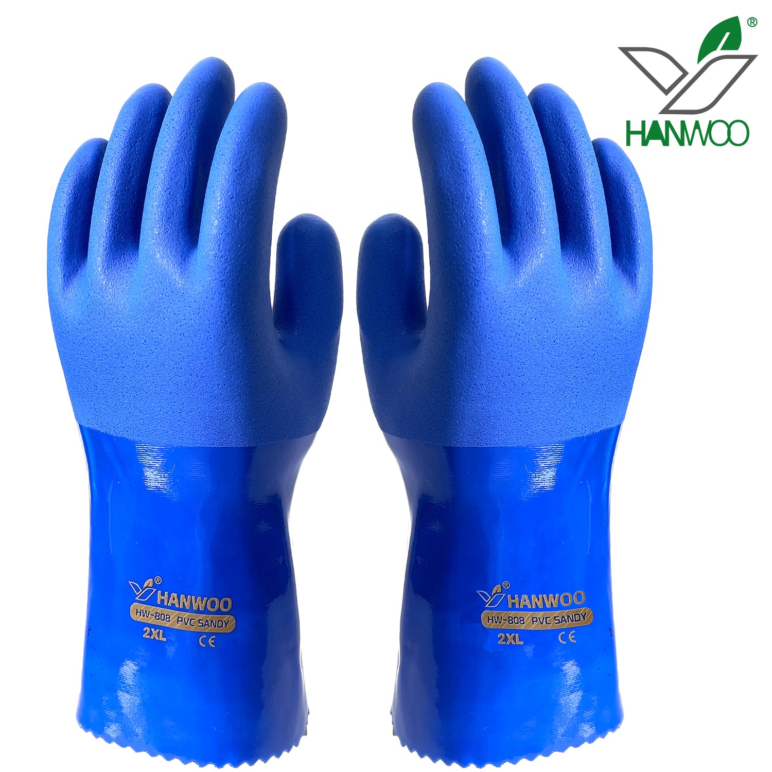 한우 PVC코팅장갑 블루 수산 어업 미끄럼방지 방수, 블루, 1세트 2,750원