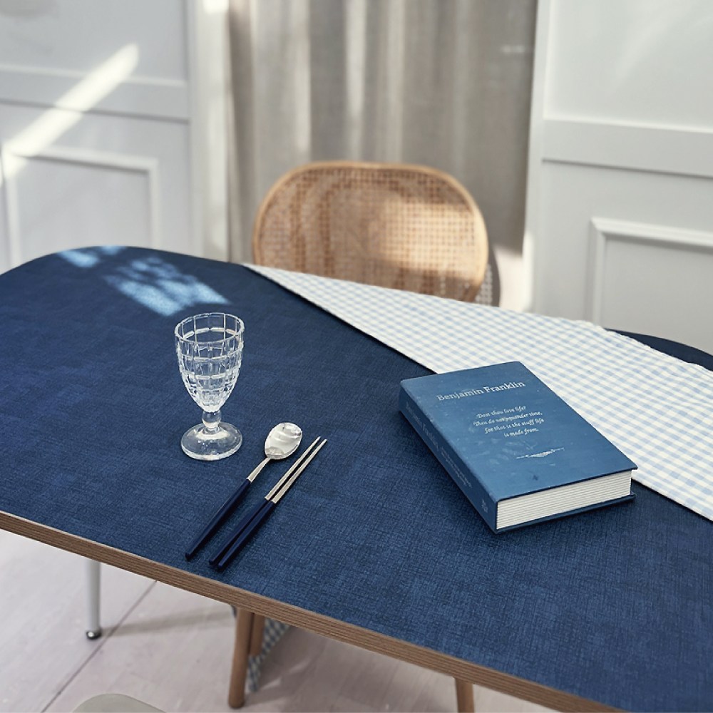 쉼집사 가죽 방수 식탁 테이블 매트 식탁보 양면 유리대용 린넨&뉴트럴 6COLOR 48,000원