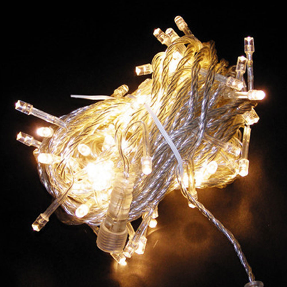 엘스토리몰 LED 은하수전구 9M 96구 1개 + 점멸기 1개 크리스마스 트리 조명 전구, 투명선 웜색 1개 + 점멸기 1개, 1개 13,000원