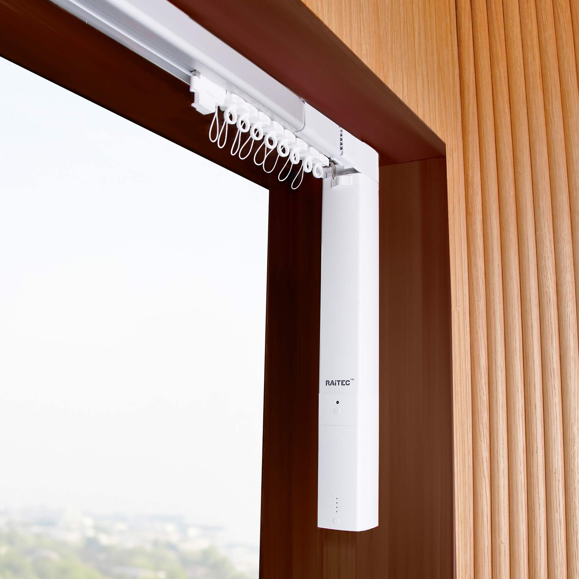 RAiTEC nuguna 프리미엄 스마트 전동커튼 레일 세트 방문설치, 화이트(리모컨) 255,210원