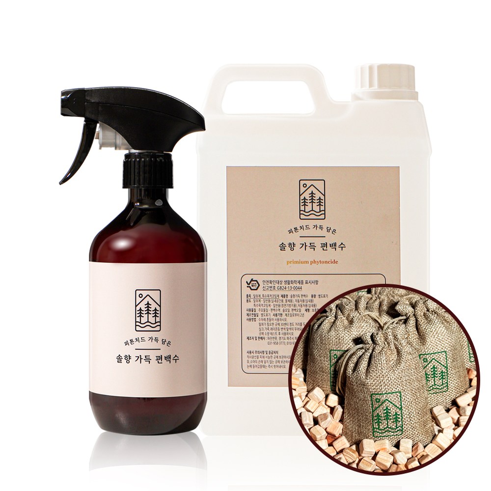 솔향 가득 편백수 천연 피톤치드 스프레이 2L+ 500ml + 편백큐브 2개 사은품 증정 16,980원