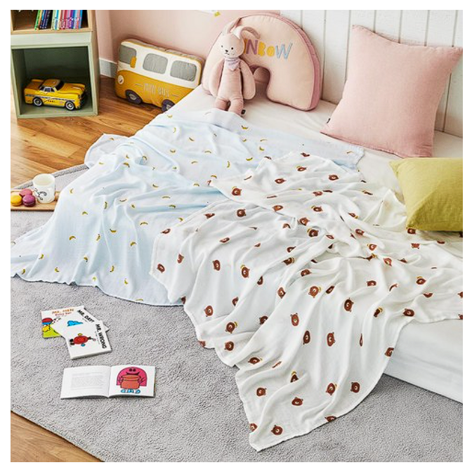 모던하우스 보들보들 뱀부100 거즈 블랑켓 2종 세트 34,500원