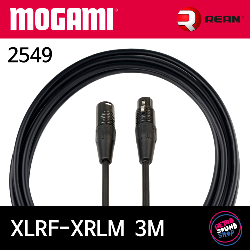 모가미 2549 XLRF-XLRM 3m 케이블 (리안 블랙골드) 23,000원