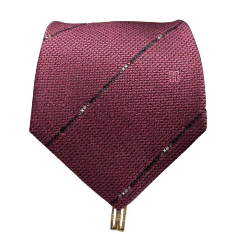 닥스셔츠[26년SS신상품][백화점인기상품] 심플하고 고급스러운 스트라이프 큐빅 패턴 포인트 핑크컬러 넥타이 143,200원