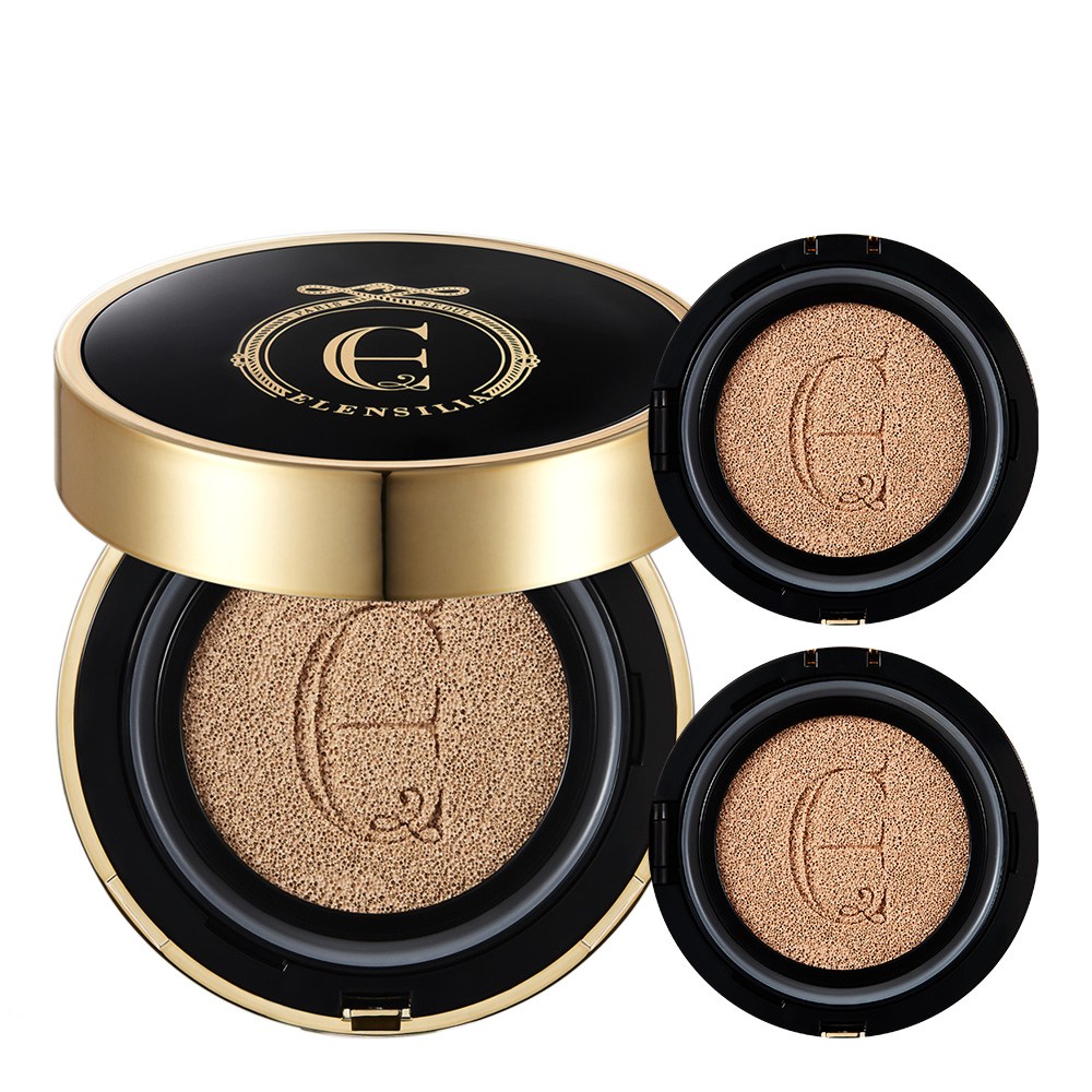 엘렌실라 에스카르고 에센스 커버 쿠션 프리미엄 본품1개+리필2개 23호 승무원팩트 면세점 커버력좋은 모공 승무원 고체 물광 광채 파데 커버 쿠션 팩트 파운데이션 묻어나지 않는 커버, 1개 49,480원