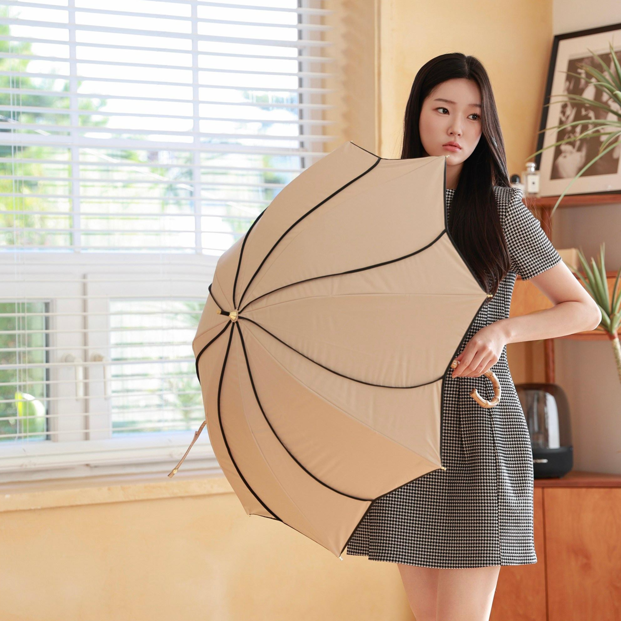 키자와 돔형 꽃잎 암막 장양산 뱀부 곡자형 M50HB-081API 고급 일본 우양산 브랜드 정품 (자외선 UV 99% 차단, 우산겸용) 44,900원