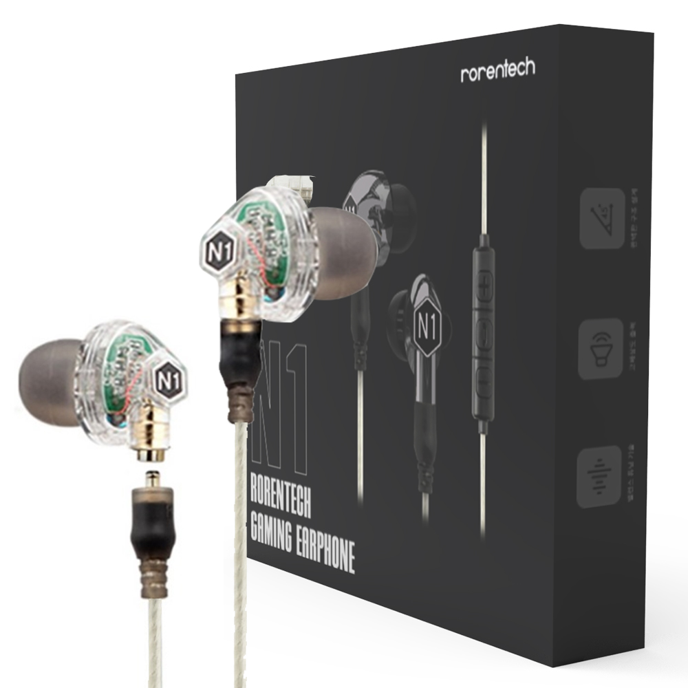 로랜텍 VJJB 프리미엄 인이어 이어폰, N1, 투명화이트 27,900원