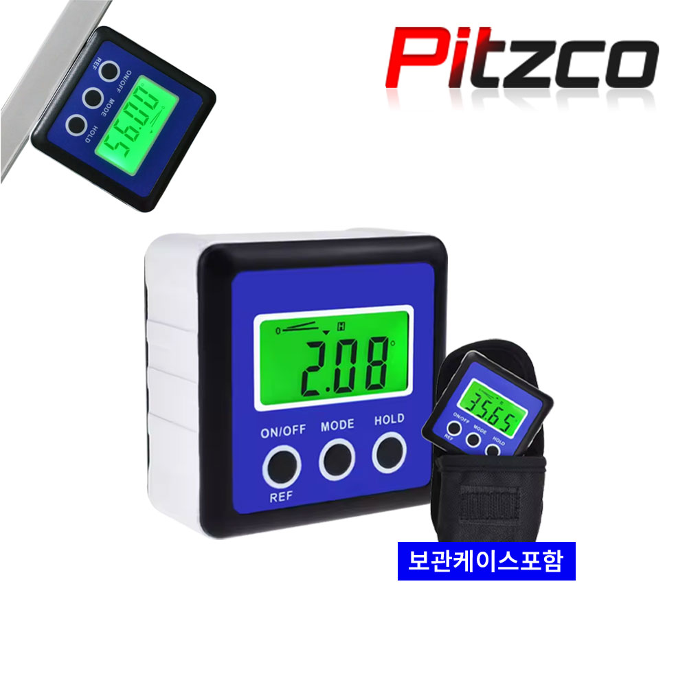 피츠코 디지털 수평계 전자 경사계 각도 측정기 각도기 PTC-202ZA, 1개 25,000원