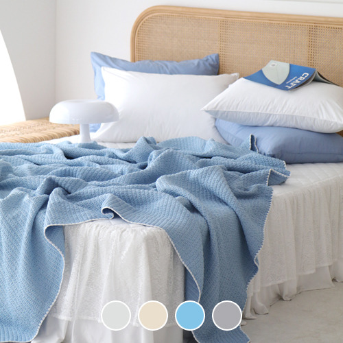 베이직톤 냉감이불 워싱 뱀부 시어서커 여름이불 세트(이불+베개커버) 54,800원