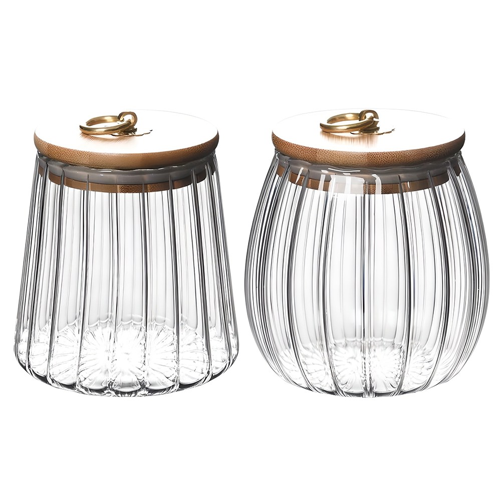 투데이리빙 1+1 원두 찻잎 유리 밀폐 보관 용기 주방 다용도 곡물 시리얼 커피 식재료 저장 밀폐형 투명 유리병 12,810원