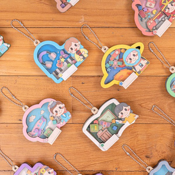 (MH) MDF 직업 쉐이커 키링 1,500원