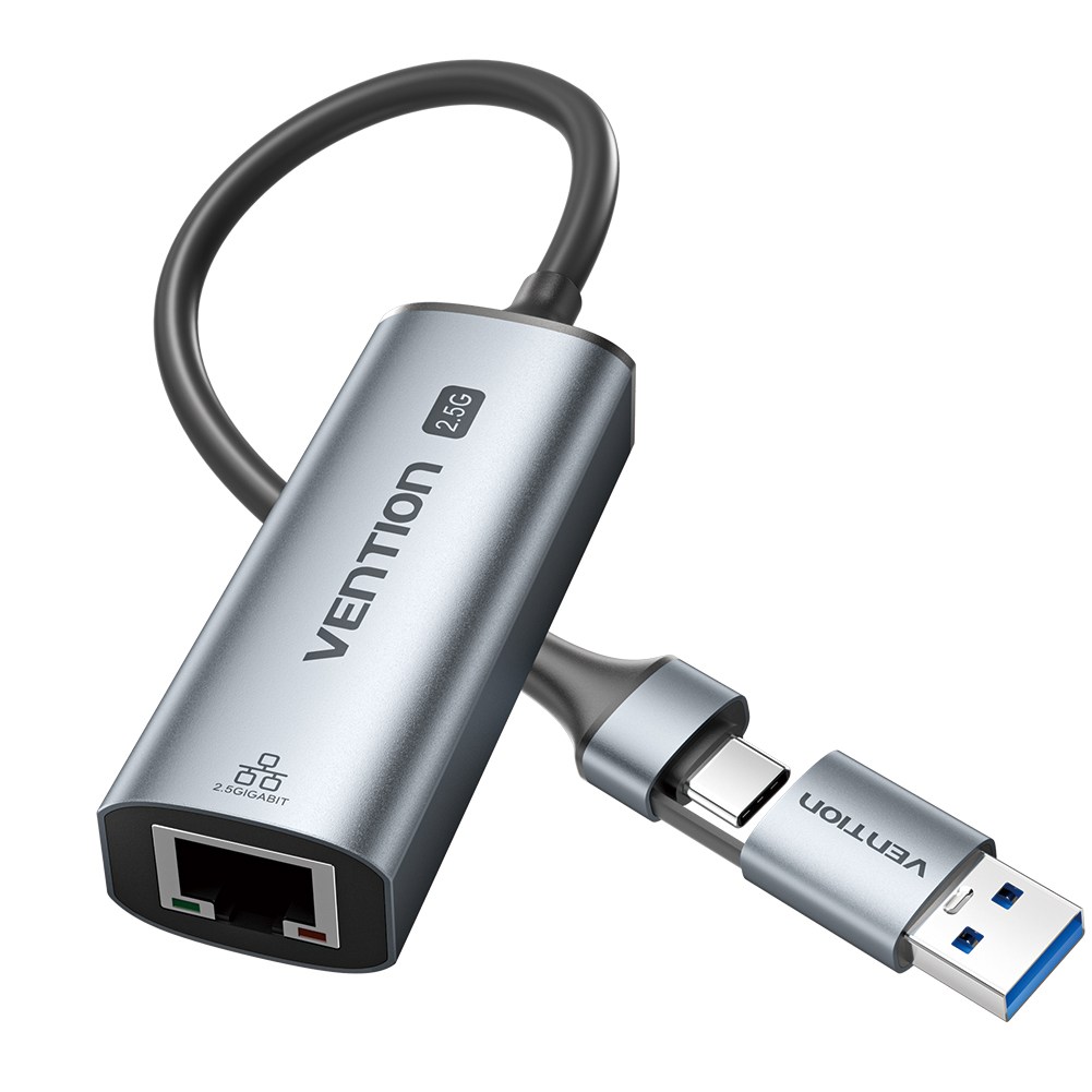 벤션 2in1 C타입 겸용 USB 2.5Gbps 기가비트 인터넷 랜카드 젠더, 1개, CFUHB 34,900원