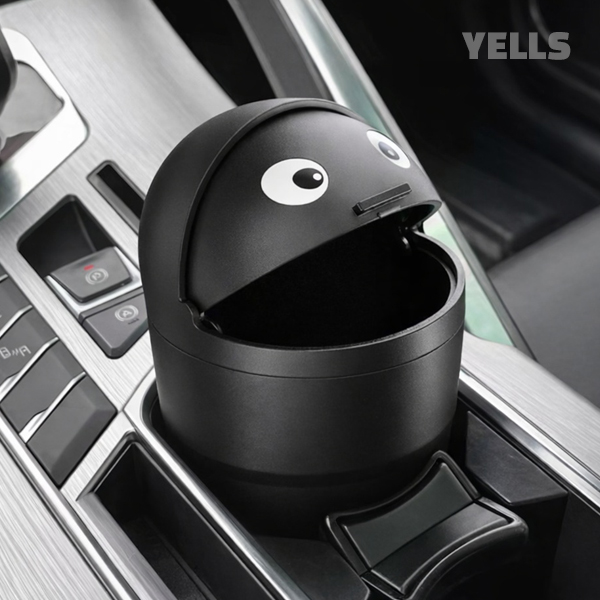 옐스 차량용 미니 컵홀더 휴지통, 1개, 컵홀더 미니 휴지통(블랙) 7,900원