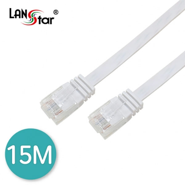 랜스타 LS-F6UTPD-15MW UTP평면케이블 CAT.6 DIRECT 15M WHITE, 기본, 1개 3,900원
