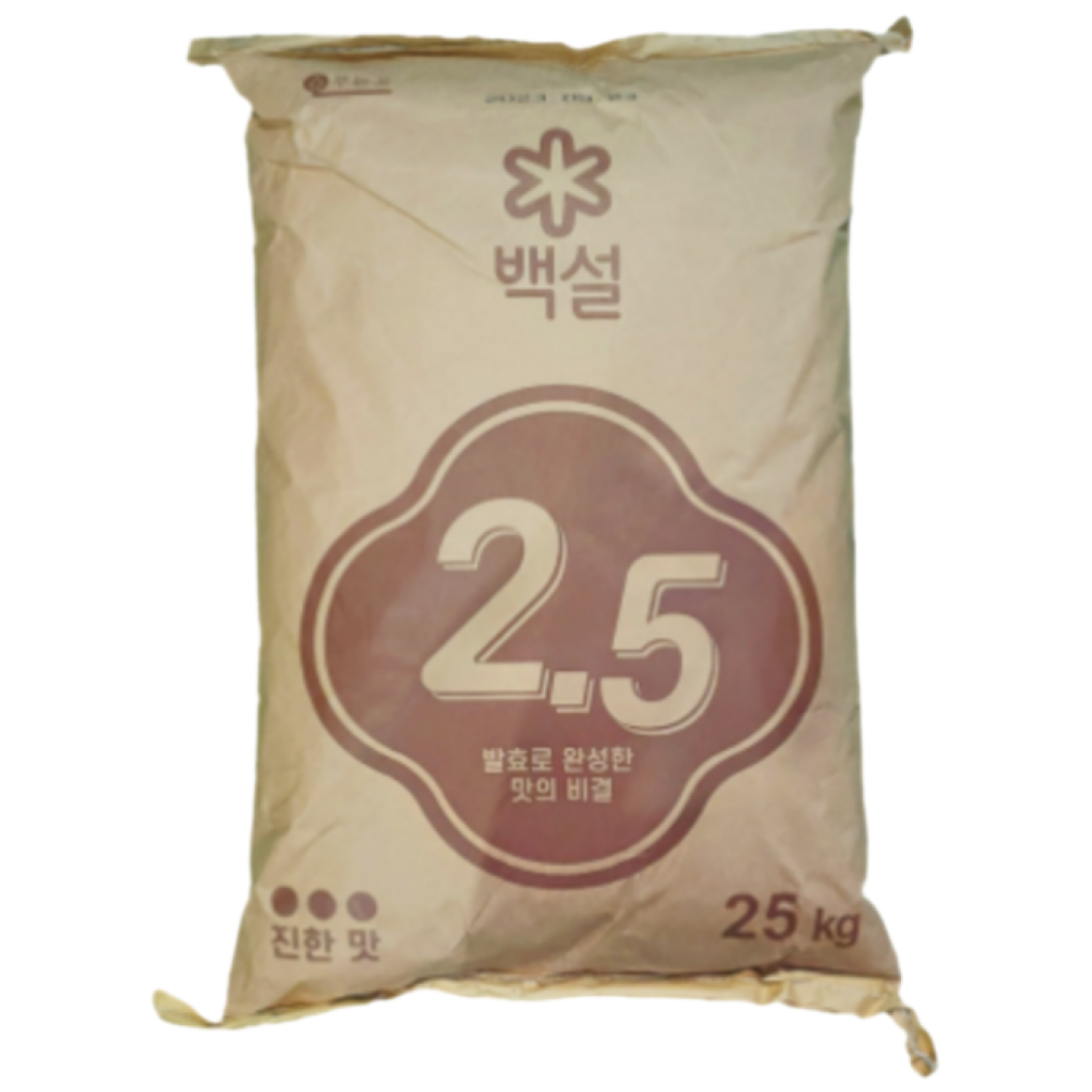 핵산 2.5 25kg 백설 고복합 조미료 발효 인도 MSG 업소용 식재료 가정용 요리재료 식당용 식자재 258,000원