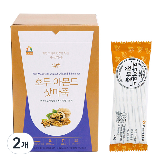 오양식품 호두 아몬드 잣 마죽, 2개 18,700원