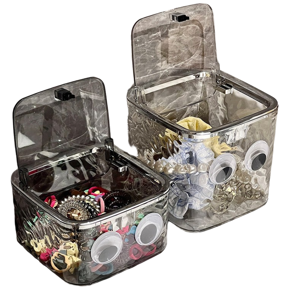 체리닷컴 다용도 악세사리 머리핀 투명 소품수납함, 1개, 소형 실버 눈 11,500원