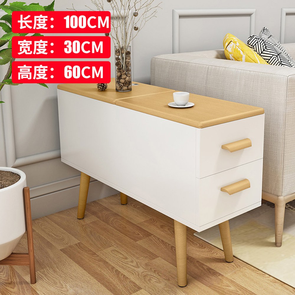 틈새 사이드 테이블 소파 슬림 흰색 좁고긴 사이드테이블 침대틈새테이블 수납 2단 단층 109,100원
