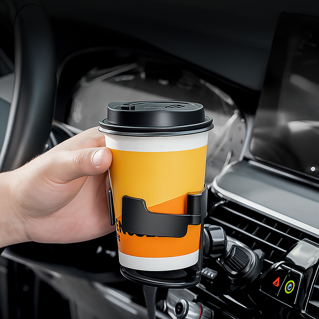 다모샵 단단한 고정 차량용 컵홀더 거치대, 블랙 7,800원