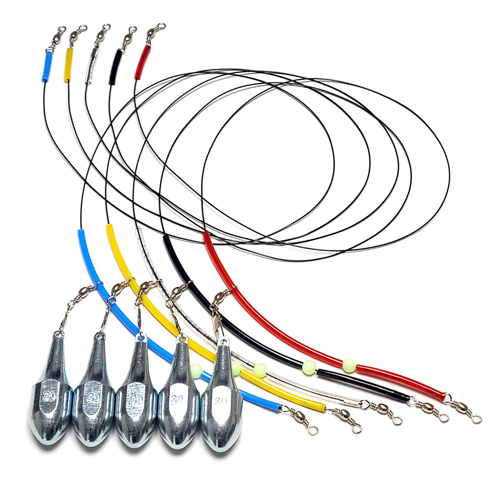 [낚핑TV] 5색 우레탄 스네이크천칭12cm 퀵봉돌 25/30/33/40호 채비세트, 5개 15,450원
