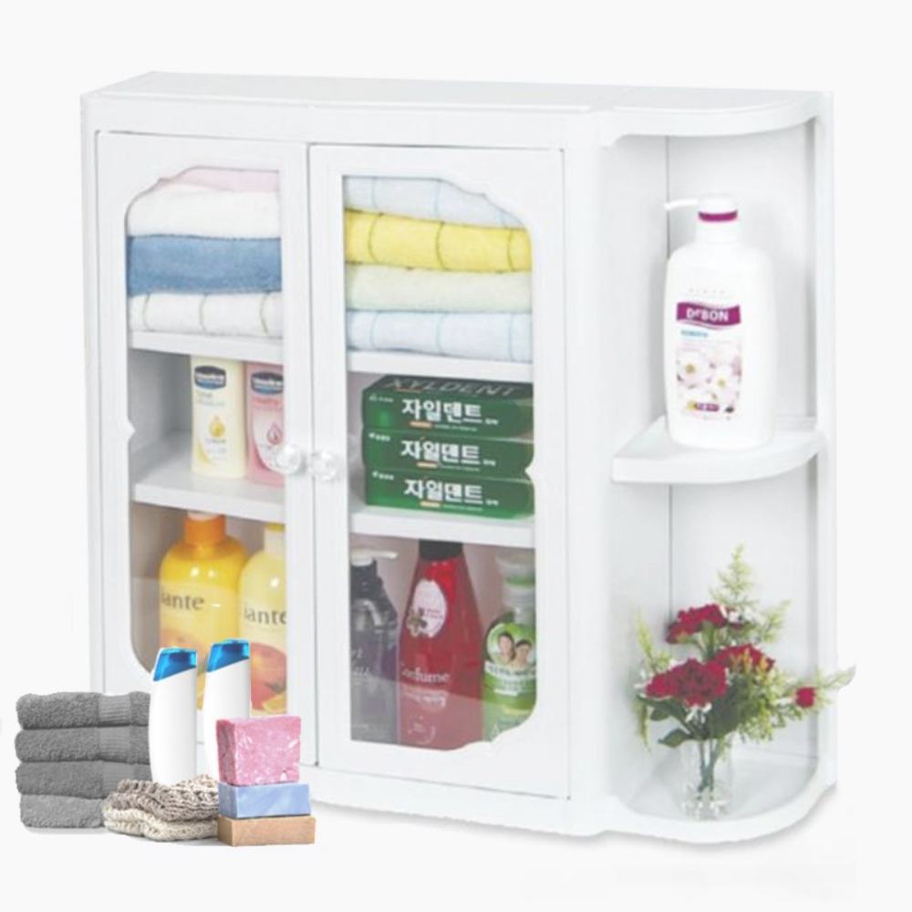 아이리스 다용도 국산 고급좌우겸용 욕실장D-001 화장실 수납정리함 수건정리장 34,560원