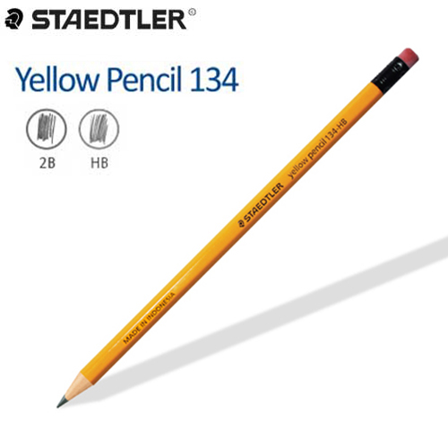 스테들러 134 옐로우연필/지우개연필 낱자루판매 300원