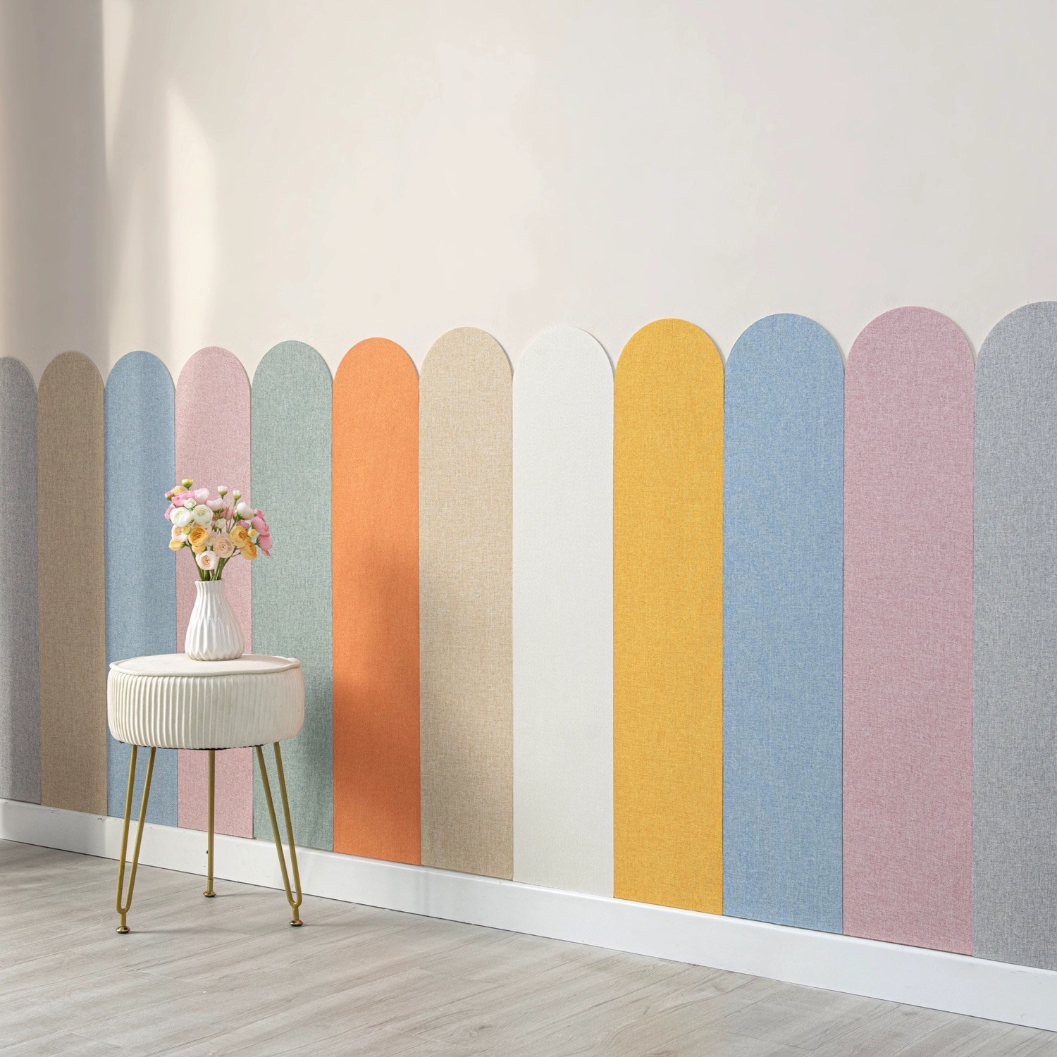 샤일리 접착식 충돌방지 벽면 쿠션 혼합컬러 벽장식 스티커 8p, 8개, 혼합색상 16,800원