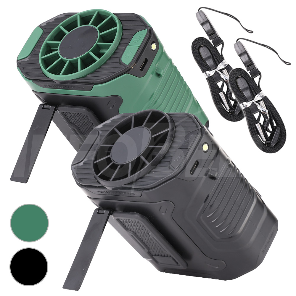 [인포벨 홈쇼핑]독일 아토만 옷속 태풍기 선풍기 휴대용 여름 울트라 바디 허리 캠핑 낚시 미니 냉풍기, 블랙+그린, M360 69,600원