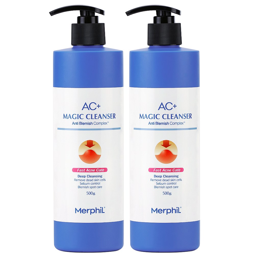 메르필 바디여드름/등드름개선/허가받은 AC+매직바디워시 베이비코튼향, 500g, 2개, 현재가 26,900원