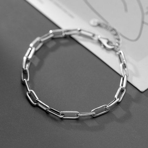 에르모사제이 W026 실버 925 데일리 여자 레이어드 클립 은 팔찌 123,500원