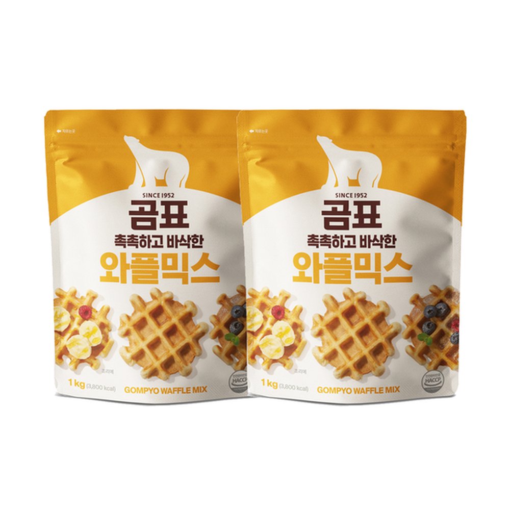 [대한제분] 곰표 와플믹스 1kg x2개 17,500원