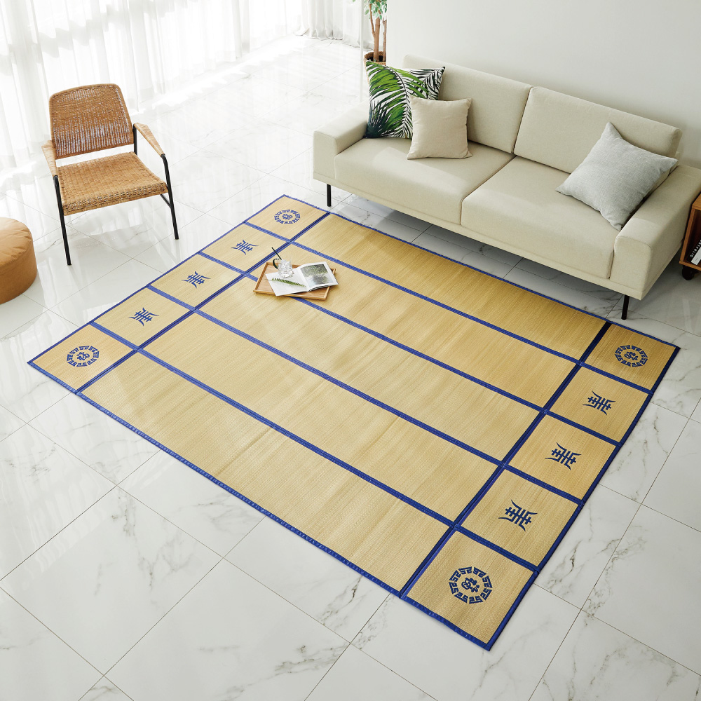 HanilMedical 세석 5단 접이식 왕골자리, 블루 280,000원